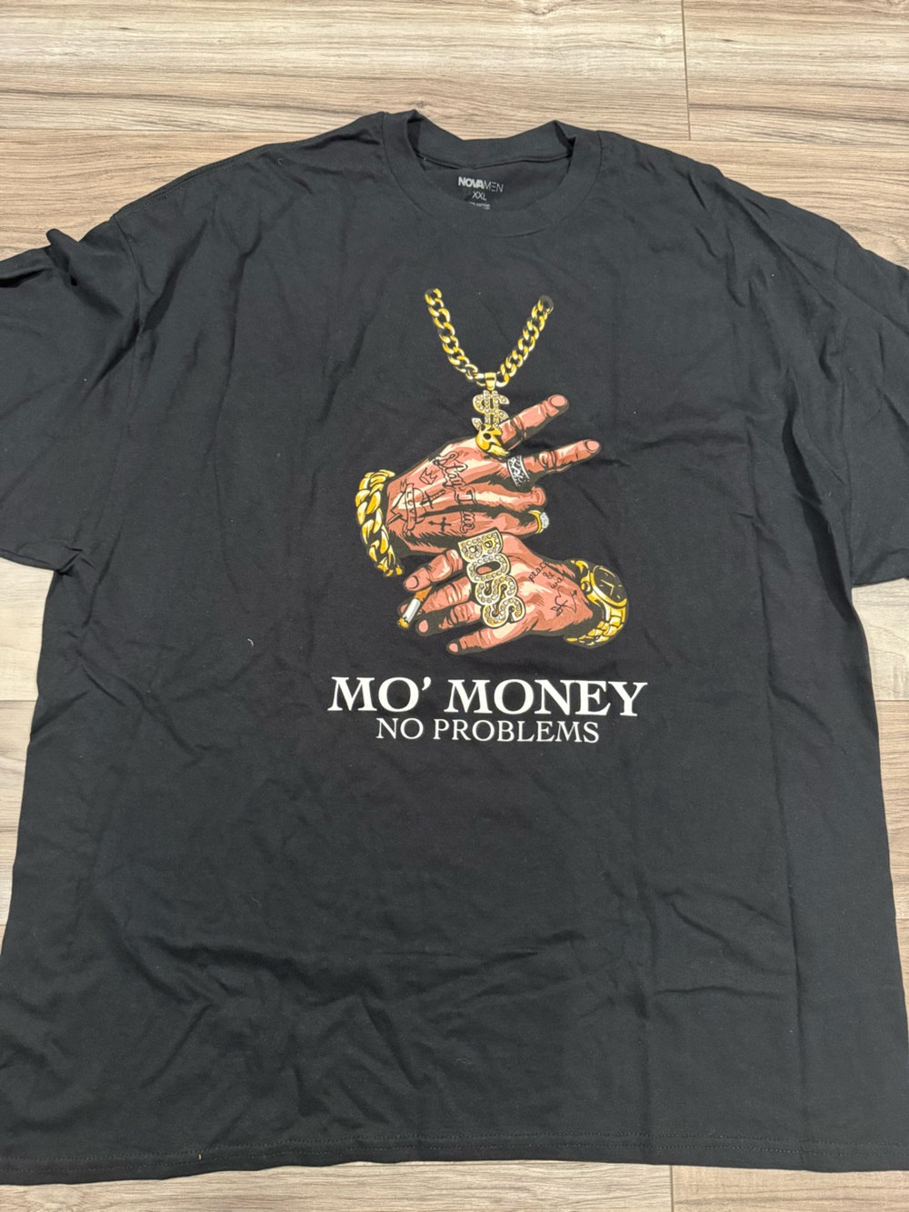 Fashion Nova Black 'MO' MONEY NO PROBLEMS' Graphic Tee
